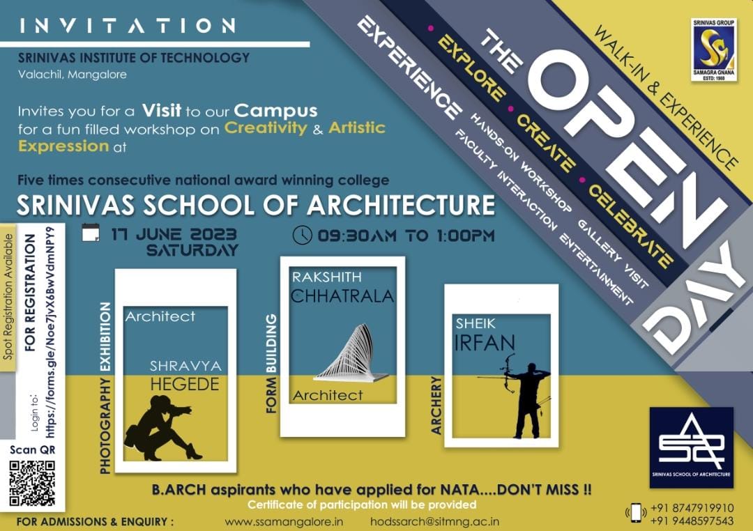 OPEN DAY PROGRAM for B.arch Aspirants